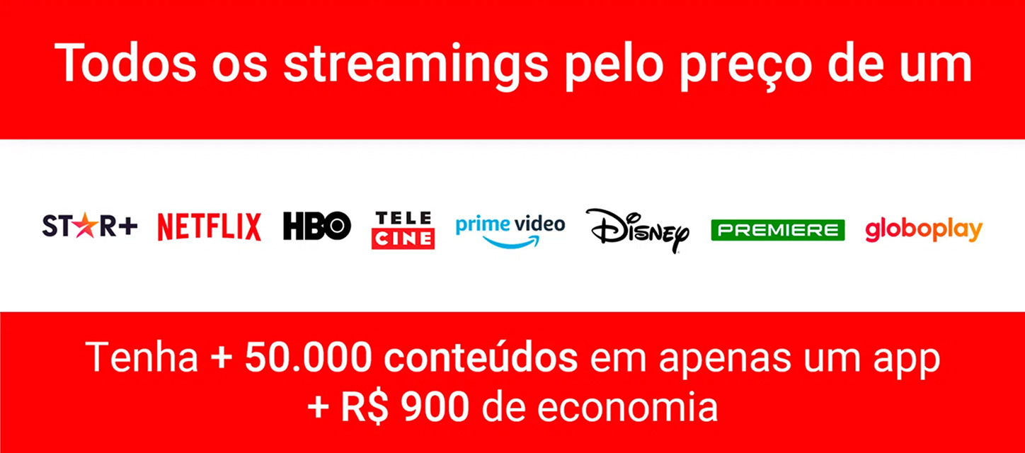Principais plataformas e streamings